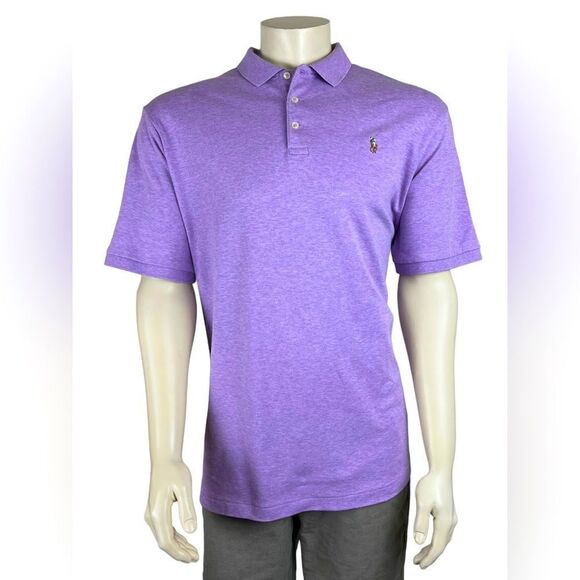 Polo by Ralph Lauren Men's S/S Classic Fit in Heather Purple Like New Size XL - Picture 1 of 7